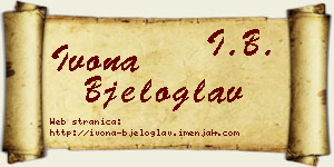 Ivona Bjeloglav vizit kartica